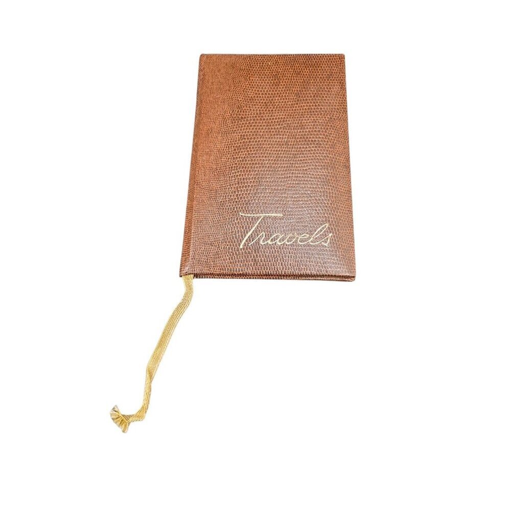 Travel Diary C.R. Gibson Brown Tan Vintage *RARE* Made In The USA